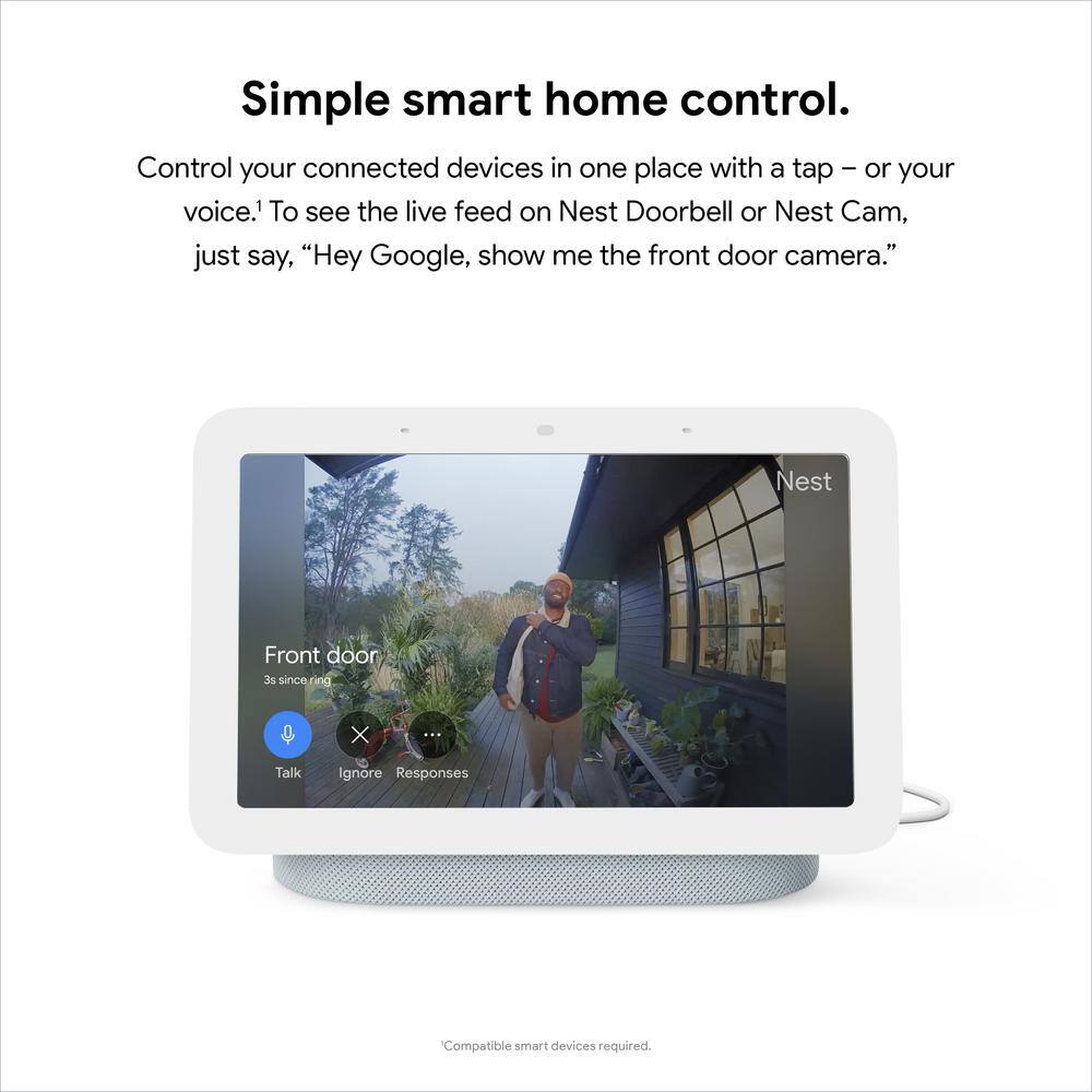 Google Nest Hub 2nd Gen - Smart Home Speaker and 7 in. Display with Google Assistant - Mist