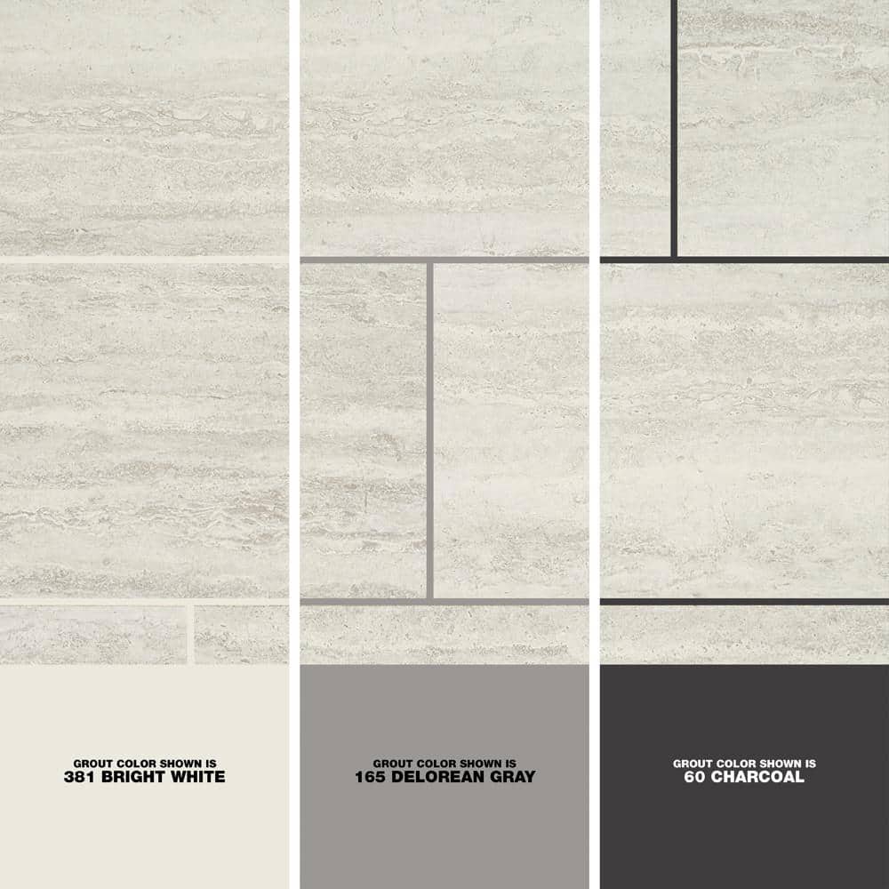 Marazzi Stonehollow Mist 12 in. x 24 in. Glazed Porcelain Floor and Wall Tile, Matte, 15.6 sq. ft. per Case