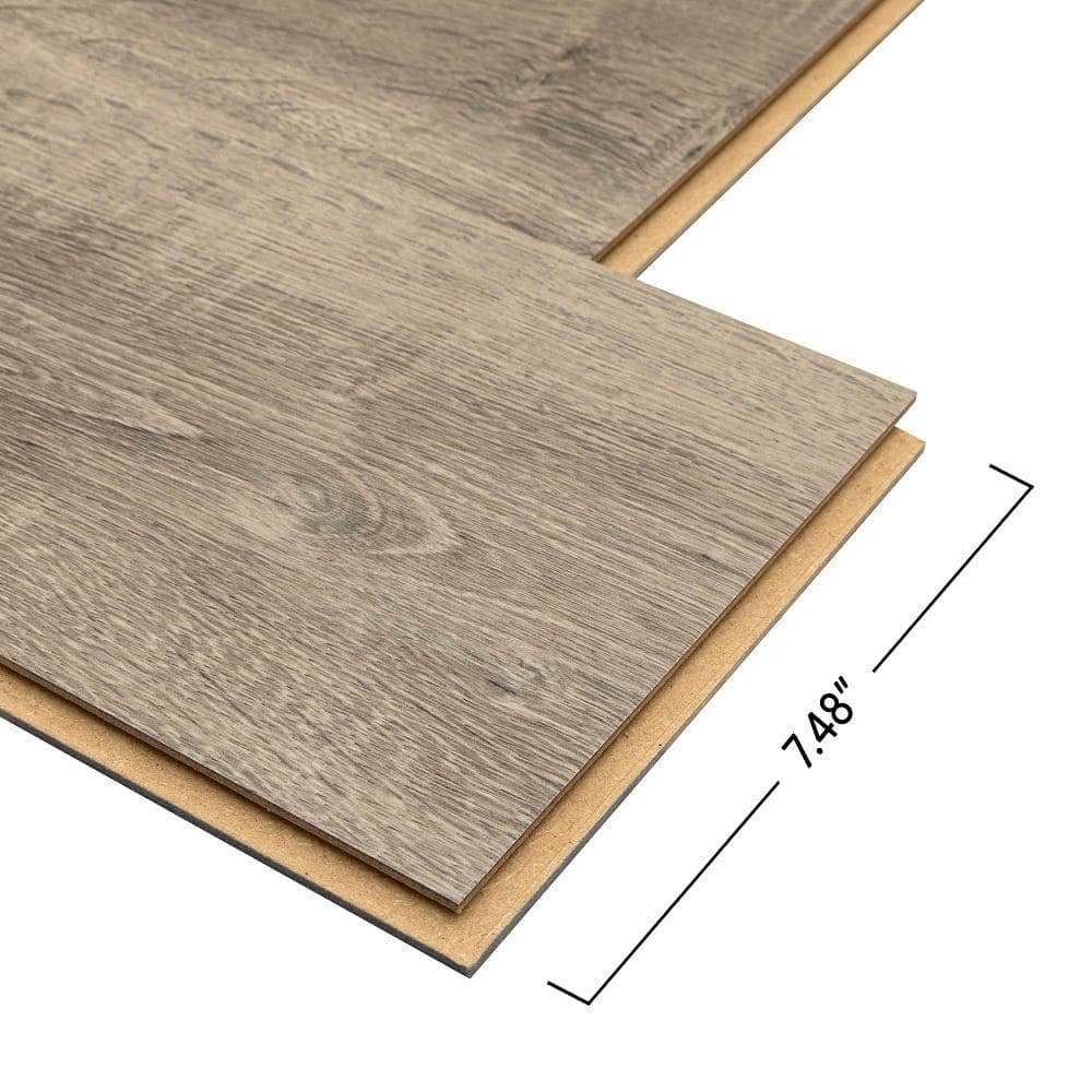 Pergo Outlast+ Mist Walters Oak 12 mm T x 7.4 in. W Waterproof Laminate Wood Flooring (19.63 sqft/case)