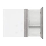 LIFEART CABINETRY Valencia Assembled 27 in. W x 12 in. D x 42 in. H in Misty Gray Plywood Assembled Blind Corner Wall Kitchen Cabinet