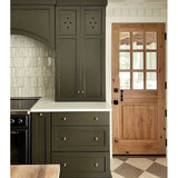 Krosswood 36 in. x 80 in. Farmhouse Knotty Alder Left-Hand Inswing 9-Lite Clear Glass Unfinished Dutch Wood Prehung Front Door