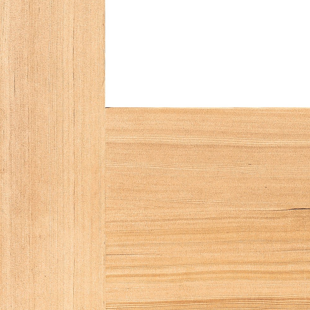 Krosswood Doors 36 in. x 80 in. Contemporary Hemlock 5-Lite Clear Glass Unfinished Wood Front Door Slab