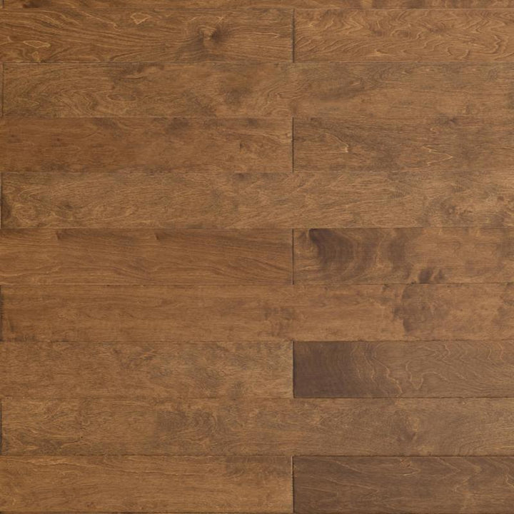 Mohawk Basics 5" Handscraped Engineered Birch Hardwood Flooring, 3/8" Thick, 5-Ply – 23 sq. ft. per Carton (Cafe Birch)