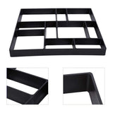 Wellco 17.7 in. x 15.7 in. x 1.5in. Black Plastic DIY Paver Mold Reusable Concrete Stepping Stone Paver Walk Way Mold