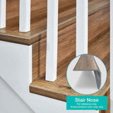 Monolith 1.32 in. T x 1.88 in. W x 78.7 in. L Vinyl Stair Nose Molding by PERFORMANCE ACCESSORIES