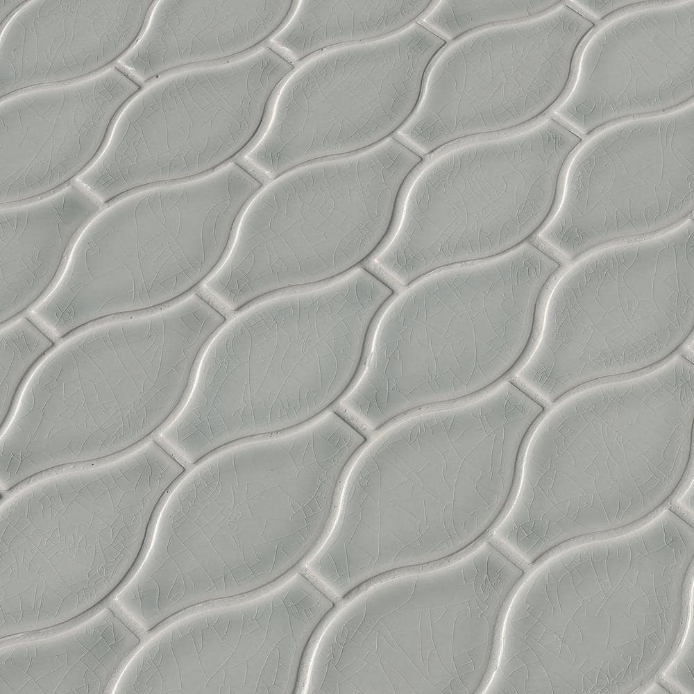 MSI Morning Fog 10.75 in. x 17 in. Glossy Ceramic Floor and Wall Tile (11.2 sq. ft./Case)
