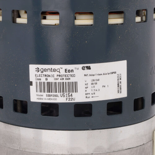 Trane MOT09229 motor - label view (Voltage: 120/240V; Horse Power: 1/2)