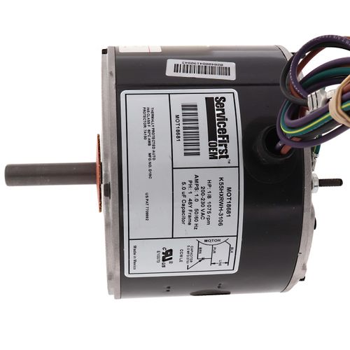 Trane MOT18681 motor - detail view (Voltage: 200-230V; Horse Power: 1/8)