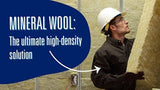 Johns Manville (JM) MinWool SAFB Mineral Wool Batt Insulation, Unfaced, R-3.7 (per inch), 3.5 in x 16 in x 48 in, 42.67 sq-ft (MW3516-A)
