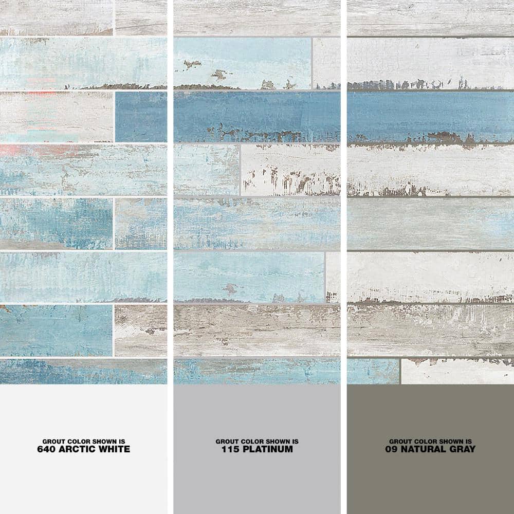 Ivy Hill Tile Cypress Multi-Color 4 in. x 32 in. x 9 mm Matte Wood Look Ceramic Wall Tile (12-Piece/10.91 sq. ft./Case)