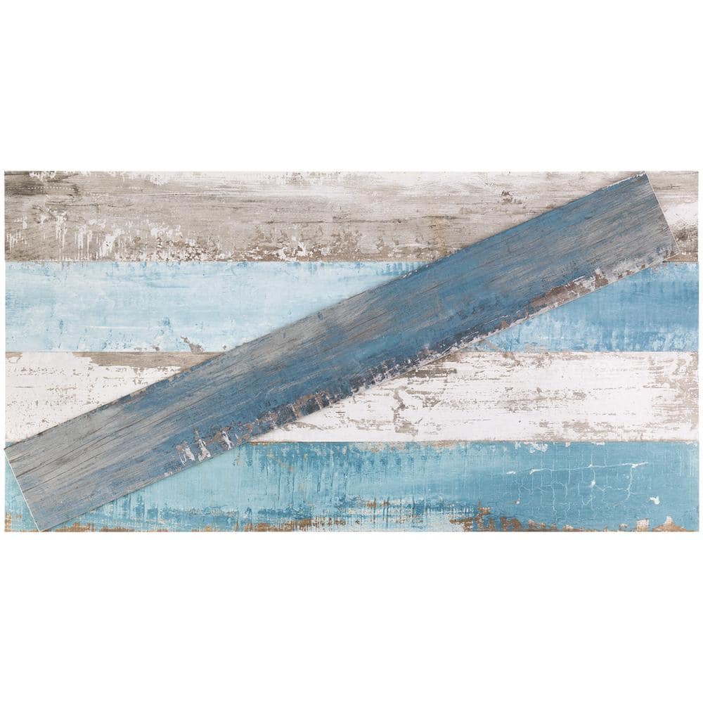 Ivy Hill Tile Cypress Multi-Color 4 in. x 32 in. x 9 mm Matte Wood Look Ceramic Wall Tile (12-Piece/10.91 sq. ft./Case)