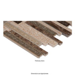 MSI Stonegate Interlocking 12 in. x 12 in. x 8 mm Glass Stone Blend Mesh-Mounted Mosaic Wall Tile (1 sq. ft.)