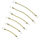 Keeper Mini Bungee Cords Assorted Lengths (2x 6 in., 2x 8 in., 2x 10 in.) - 6 Pack