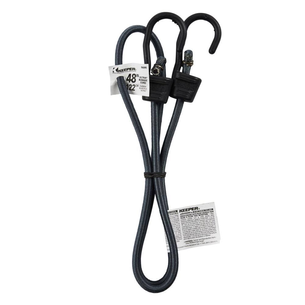 Keeper 48 in. Ultra Bungee Cord with Coated Hooks