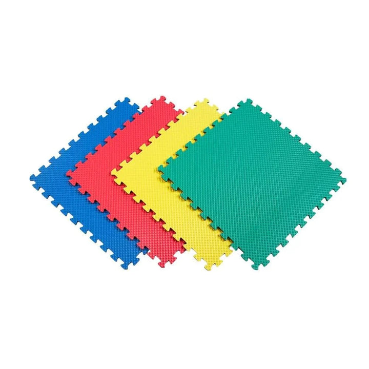 Norsk Multicolor-Gray 24 in. x 24 in. EVA Foam Multi-Purpose Reversible Interlocking Tiles (128 sq. ft., 32 Tiles)