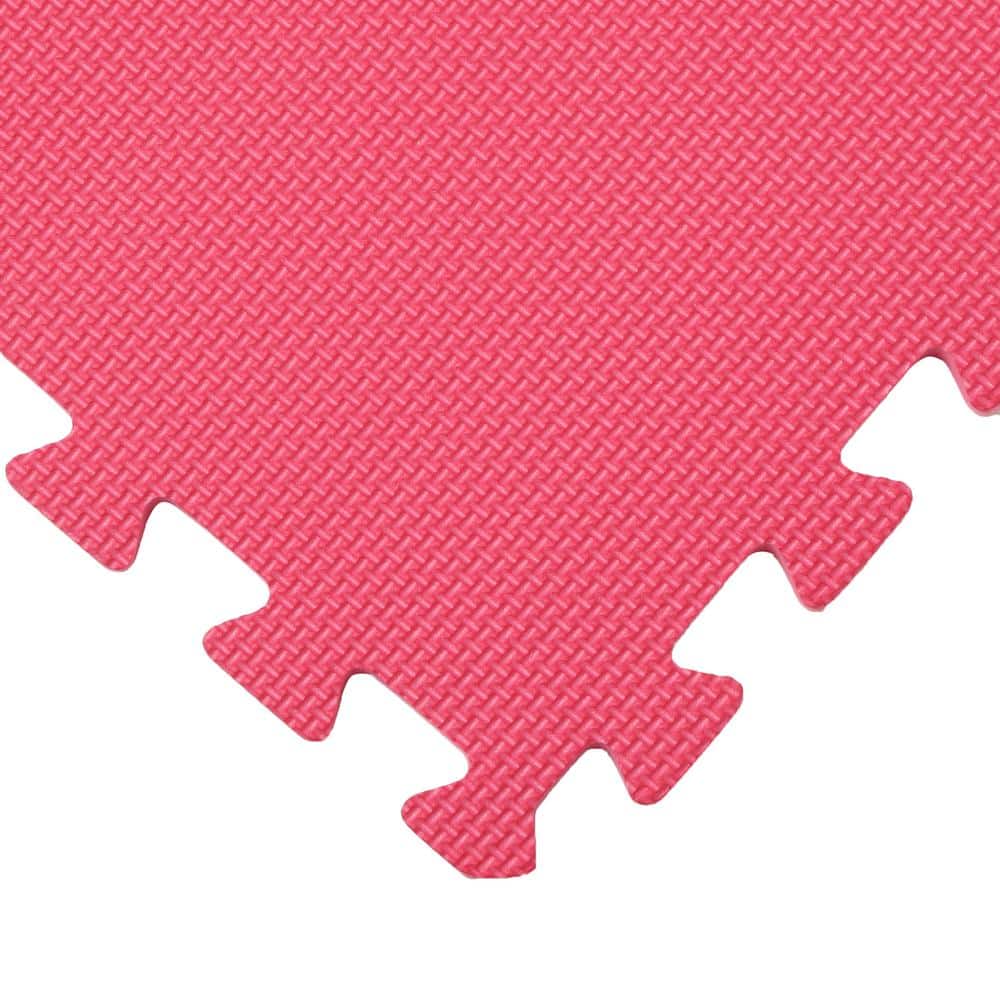Norsk Multicolor 24 in. x 24 in. EVA Foam Solid Color Multi-Purpose Interlocking Tile (40-Tile)