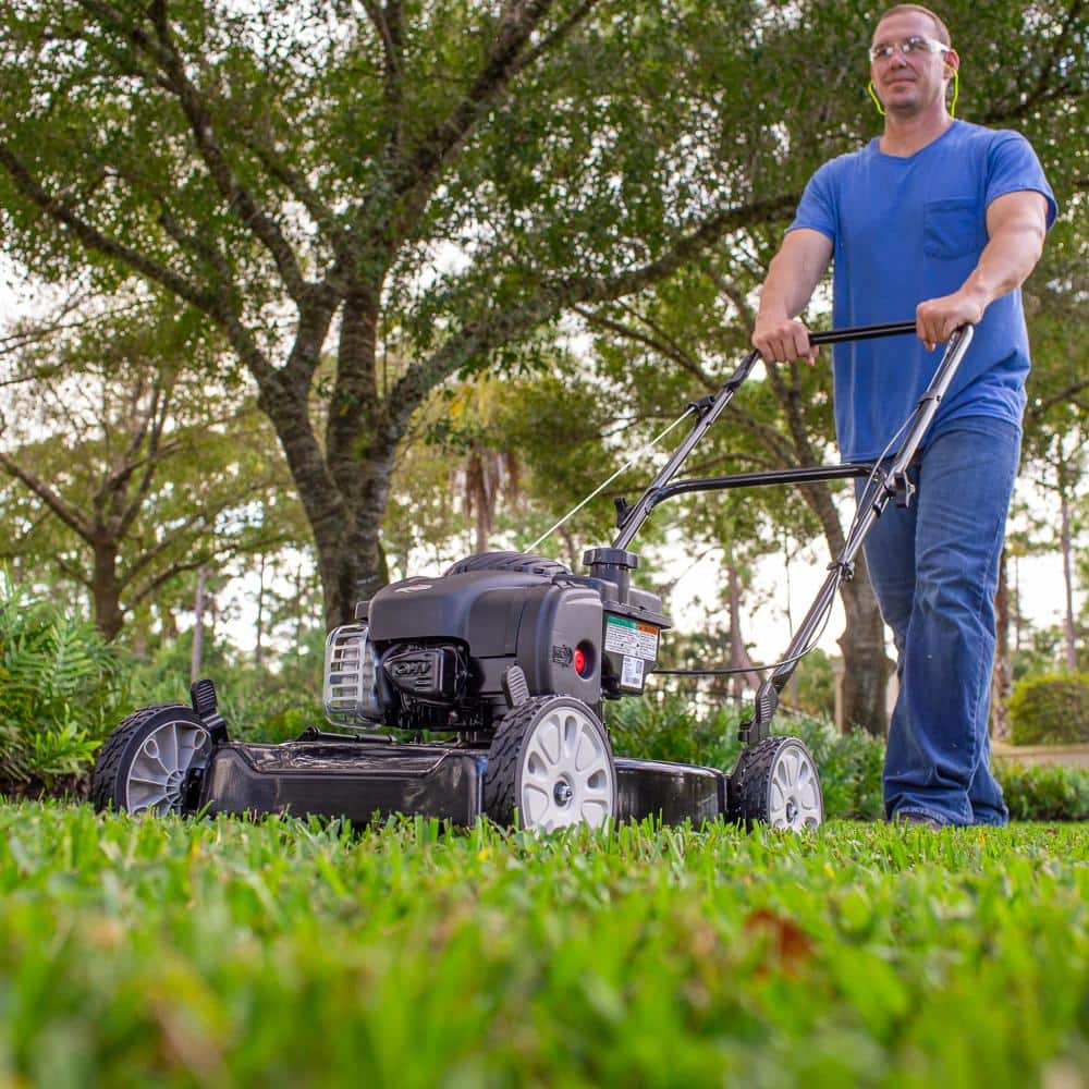 Murray 20 in. 125 cc Briggs & Stratton Walk Behind Gas Push Lawn Mower with 4 Wheel Height Adjustment and Prime 'N Pull Start