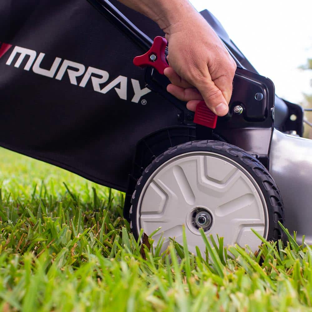 Murray 22 in. 140 cc Briggs & Stratton Walk Behind Gas Self-Propelled Lawn Mower with Front Wheel Drive and Bagger