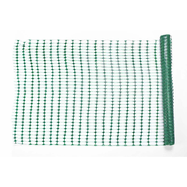 Mutual Industries 4 ft. x 50 ft. Green Warning Barrier Fence