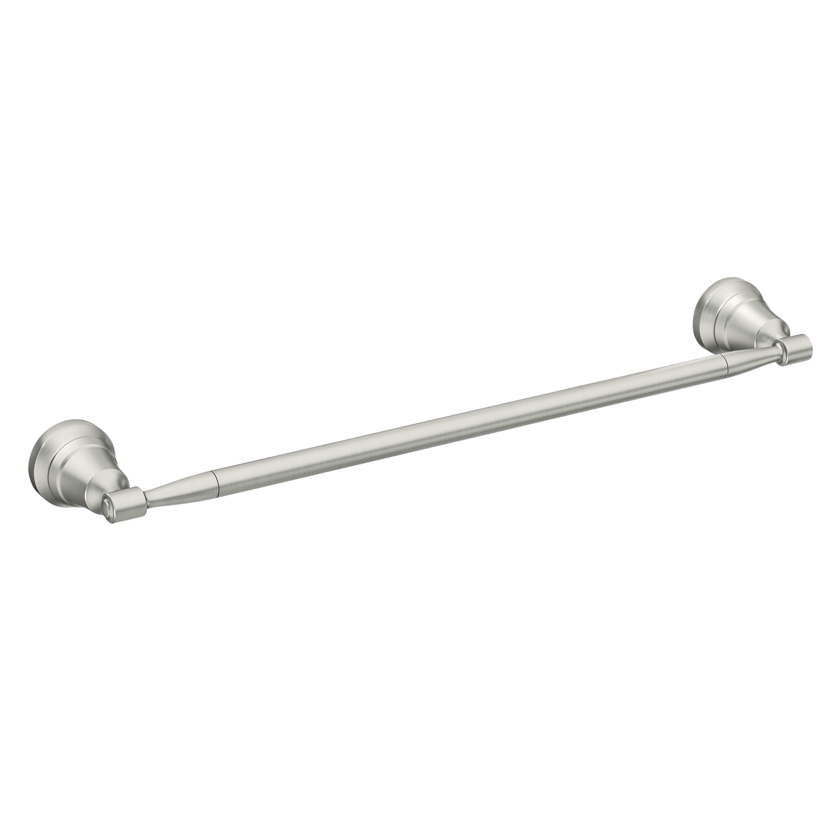 Moen Halle 18-in Spot Resist Brushed Nickel Wall-Mount Single Towel Bar, Model MY0318BN