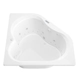 Universal Tubs Beryl 5 ft. Acrylic Corner Drop-in Air Bathtub in White (60 x 60 in.)