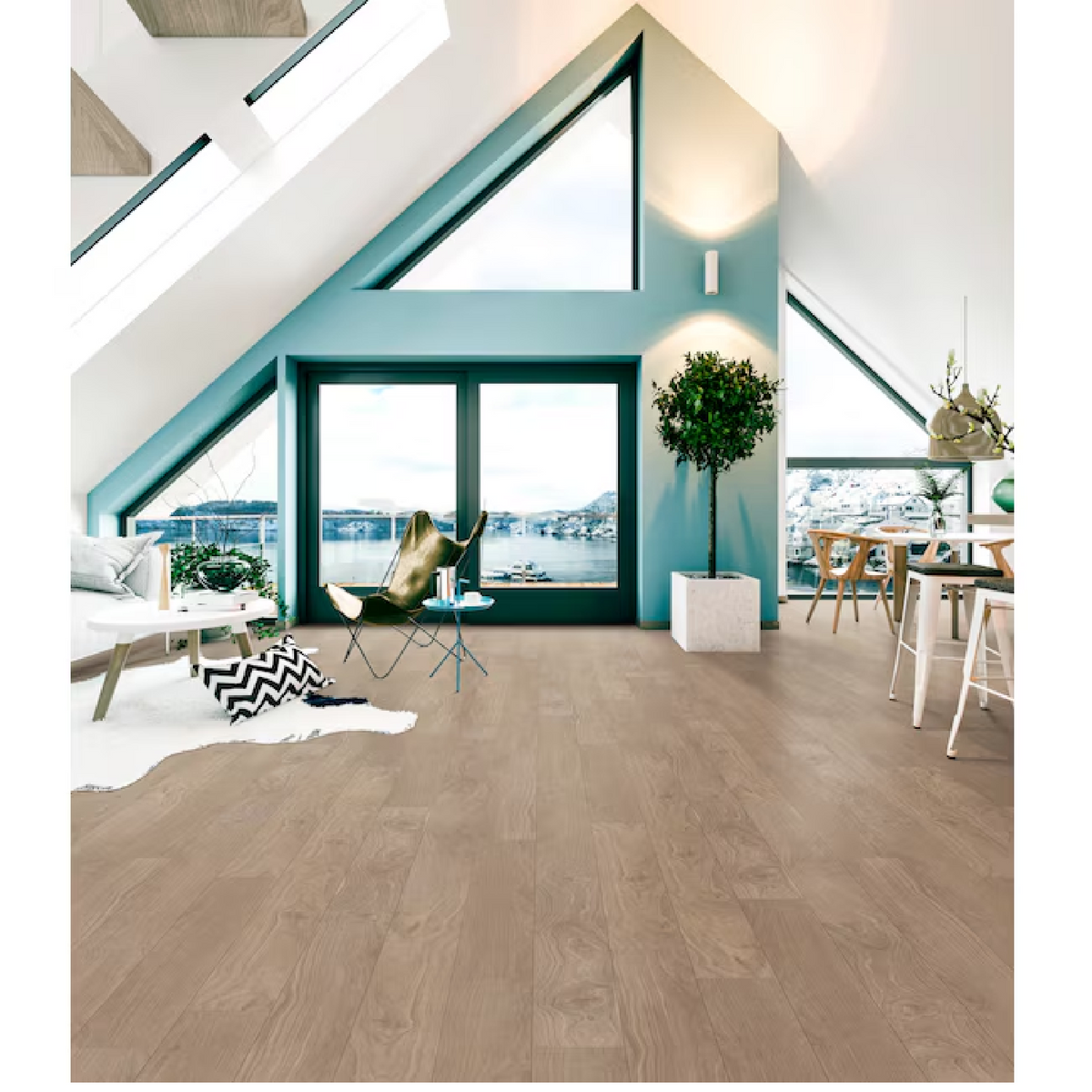 LUXECORE Westgrove Walnut: "Elegant Waterproof Vinyl Plank Flooring"