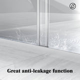 NANAWO 50 in. W to 54 in. W x 70 in. H Framed Bypass Sliding Shower Door with 1/4 in. Tempered Glass and Matted black finish