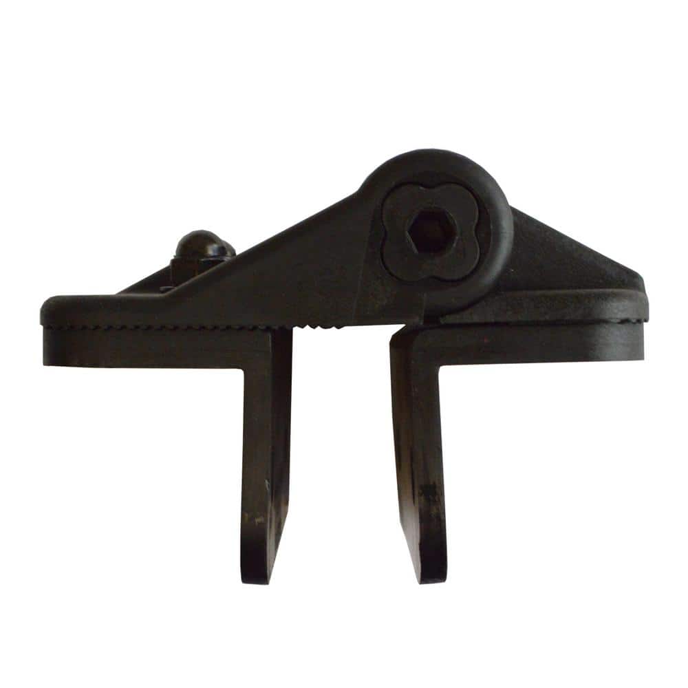 Nationwide Industries Black Nylon Polymer Self-Closing Multi-Adjustable Gate Hinges (2-Pack)