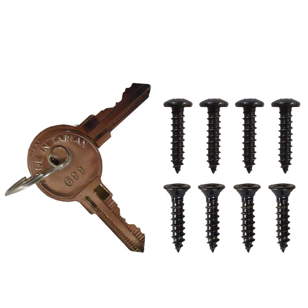 Nationwide Industries Black Nylon Polymer Keystone X2 External One-Sided Gate Latch