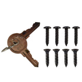 Nationwide Industries Black Nylon Polymer Keystone X2 External One-Sided Gate Latch