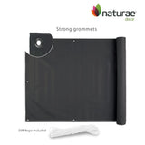 NATURAE DECOR 34 in. Privacy Balcony Screen in Dark Gray