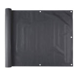 NATURAE DECOR 34 in. Privacy Balcony Screen in Dark Gray