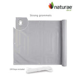 NATURAE DECOR 35 in. Privacy Balcony Screen��in Light Gray