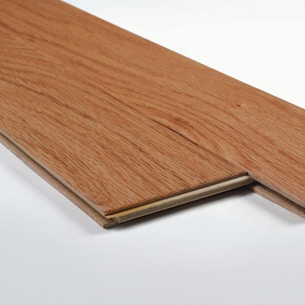 Blue Ridge Hardwood Flooring Natural Red Oak 3/8 in. T X 5 in. W Tongue & Groove Smooth Engineered Hardwood Flooring (24.5 sq.ft./case)