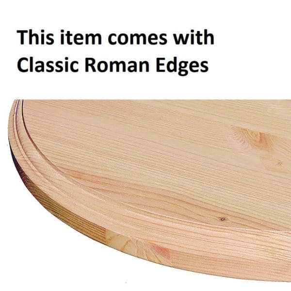5/4 in. x 3 ft. x 6 ft. Allwood Half Round Pine Project Panel Table Top with Classic Roman Edge