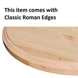 5/4 in. x 3 ft. x 6 ft. Allwood Half Round Pine Project Panel Table Top with Classic Roman Edge