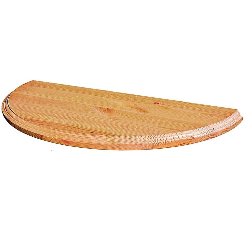 5/4 in. x 3 ft. x 6 ft. Allwood Half Round Pine Project Panel Table Top with Classic Roman Edge