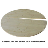 5/4 in. x 3 ft. x 6 ft. Allwood Half Round Pine Project Panel Table Top with Classic Roman Edge