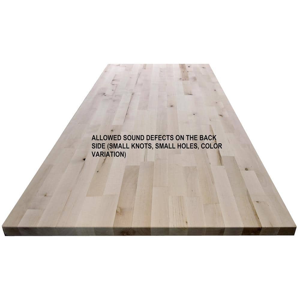 Unbranded 1-1/2 in. x 30 in. x 60 in. Allwood Birch Project Panel/Island/Table Top with Routed Edges on One Face