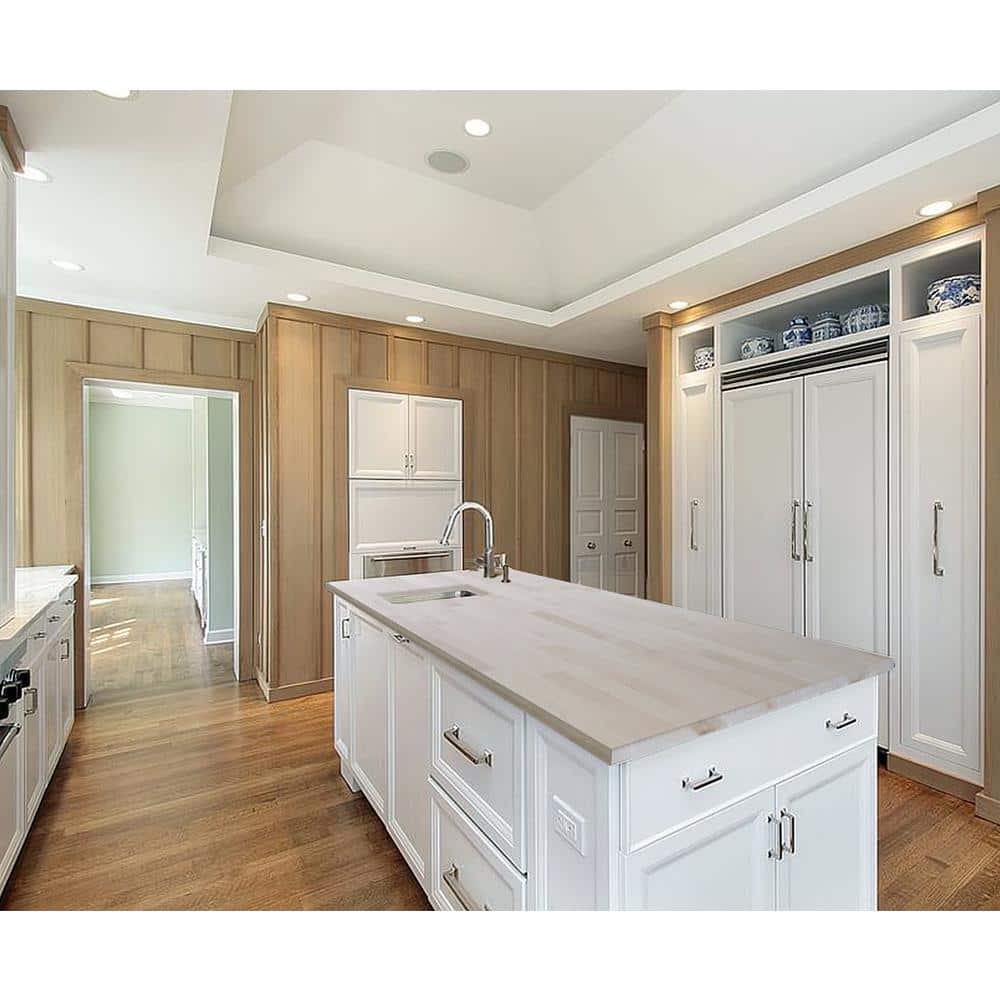 Unbranded 1-1/2 in. x 30 in. x 60 in. Allwood Birch Project Panel/Island/Table Top with Routed Edges on One Face
