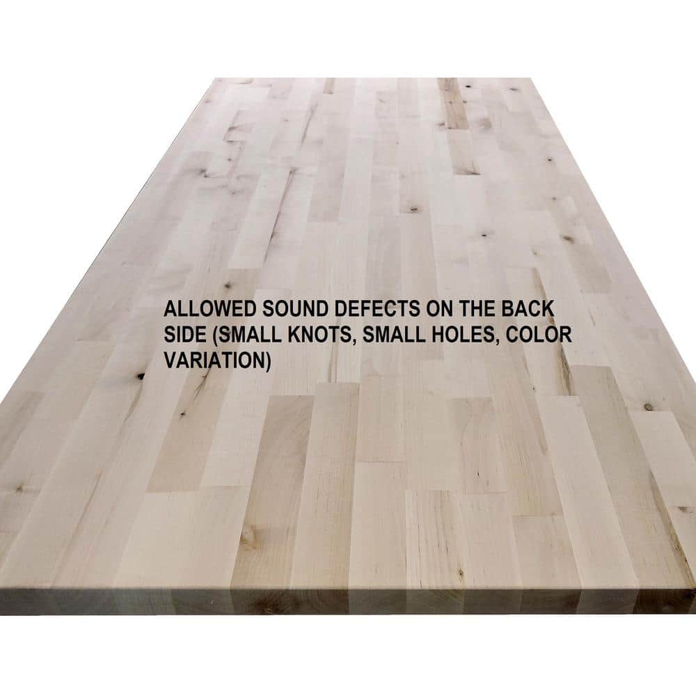 Allwood 1 in. x 18 in. x 24 in. Edge Glued Birch Table Top Project Panel