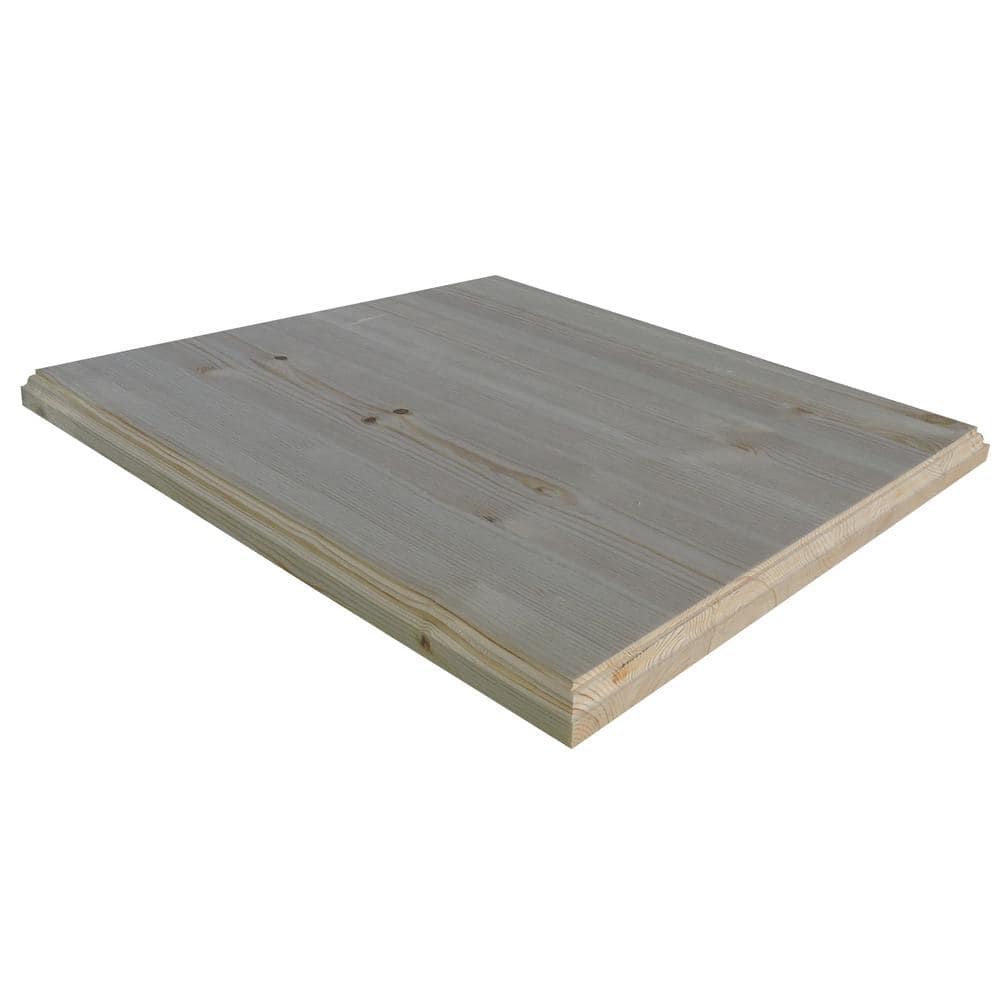 1 in. x 24 in. x 30 in. Allwood Pine Project Panel Table/Island Top with Classic Roman Edges