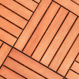 1 ft. x 1 ft. Eucalyptus Deck Tile in Natural Wood (10-Piece)