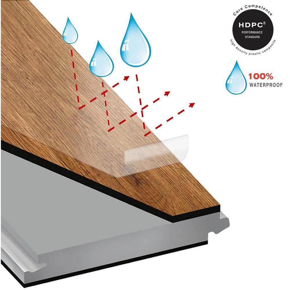 OptiWood Natural Hickory Hickory 2/7 in.T x 5 in. W Click Lock Engineered Hardwood Flooring (16.7 sq.ft./case)