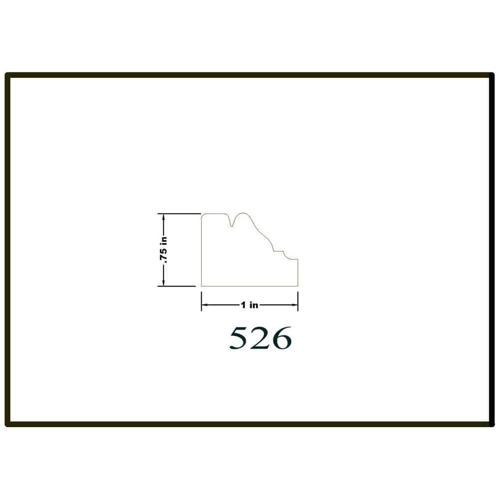 HOUSE OF FARA 3/4 in. x 1 in. x 8 ft. Hardwood Cove Moulding