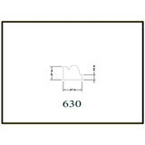 HOUSE OF FARA 1/2 in. x 3/4 in. x 8 ft. Hardwood Wood Cove Moulding