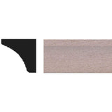 HOUSE OF FARA 3/8 in. x 3/8 in. x 48 in. Tinytrim Basswood Cove Molding