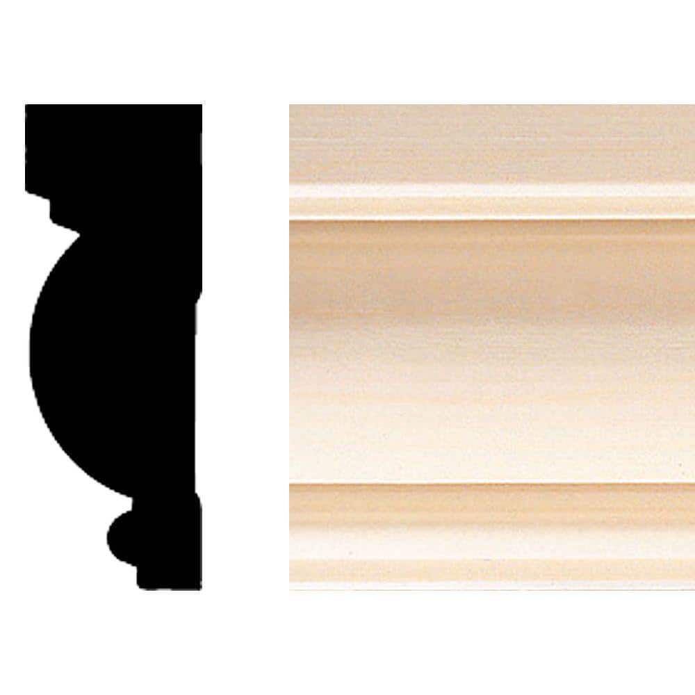 HOUSE OF FARA .88 in. x 2.71 in. x 84 in. Hardwood Wood Casing/Chair Rail Moulding