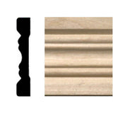 HOUSE OF FARA 3/8 in. x 2-1/4 in. x 7 ft. Hardwood Wood Fluted Casing/Chair Rail Moulding