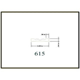 HOUSE OF FARA 3/8 in. x 2-1/4 in. x 7 ft. Hardwood Wood Fluted Casing/Chair Rail Moulding